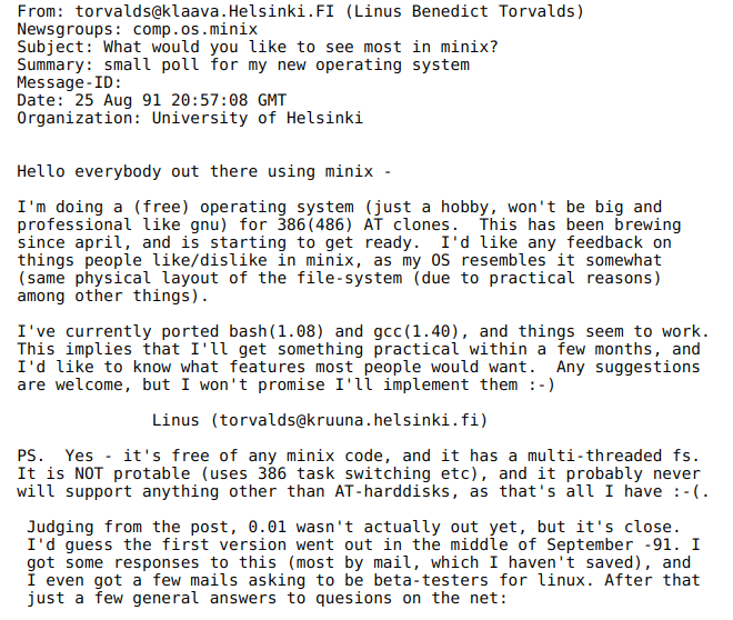 Linux Email